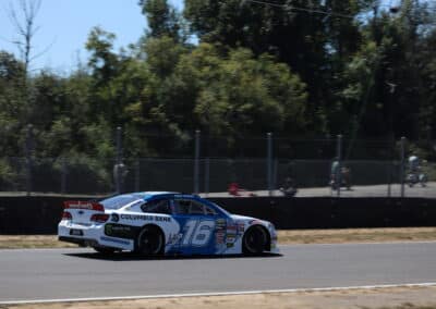 Hailie Deegan drives at Portland.