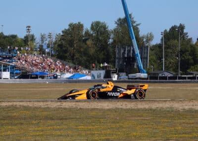 Pato O'Ward drives at Portland.