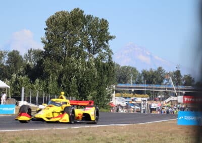 Alex Palou drives at Portland.