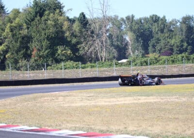 Romain Grosjean drives at Portland.