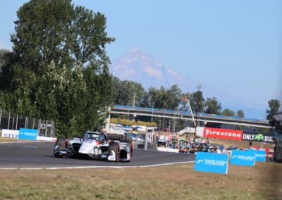Graham Rahal drives at Portland.