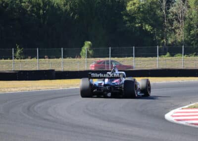 Felix Rosenqvist drives at Portland.