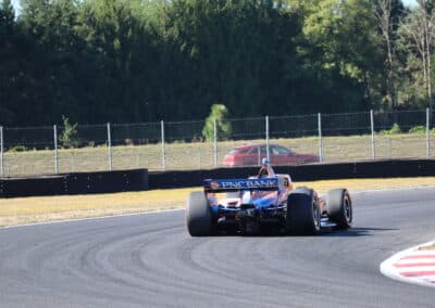 Scott Dixon drives at Portland.