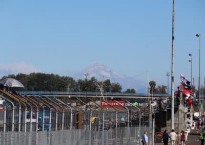 A general view of Mt. Hood from Portland.