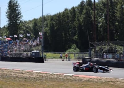 Enzo Fittipaldi drives at Portland.