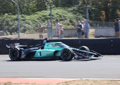 Marcus Ericsson drives at Portland.