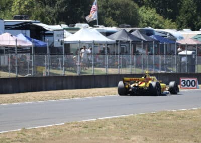 Alex Palou drives at Portland.