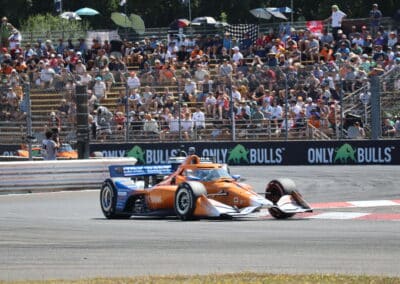 Scott Dixon drives at Portland.
