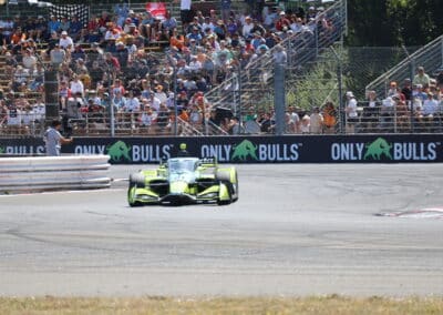 Christian Rasmussen drives at Portland.