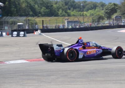 Rinus VeeKay drives at Portland.