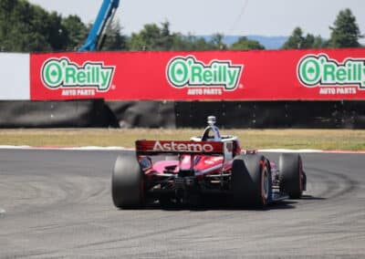 Josef Newgarden drives at Portland.