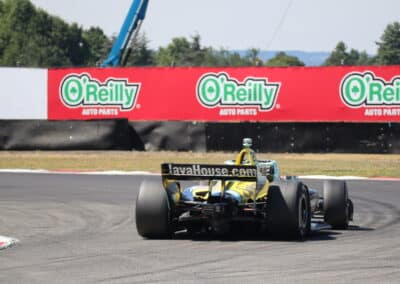 Alexander Rossi drives at Portland.
