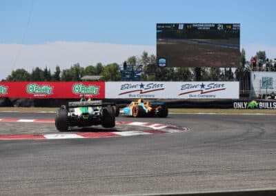 Caio Collet drives at Portland.
