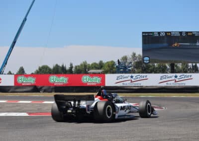 Graham Rahal drives at Portland.