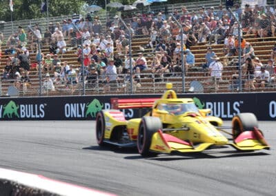 Alex Palou drives at Portland.
